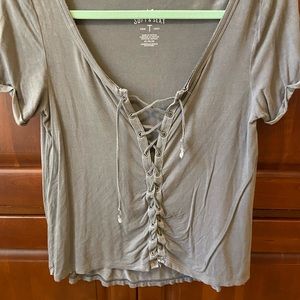 American Eagle Tie Top